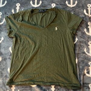Ralph Lauren Polo Army Green Women's VNeck